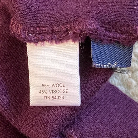 Banana Republic I Purple Cowl Neck Sweater Dress I Holiday 2008 - Picture 14 of 16